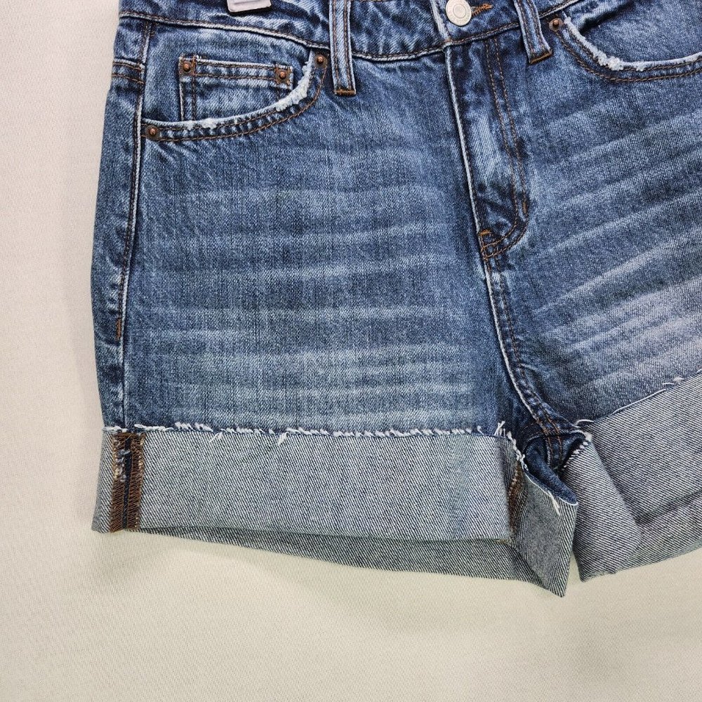 Vanilla Star Jean Shorts Juniors 5 Cuffed Blue Womens - Picture 8 of 10